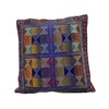 Zeefdruk kussen Zimbabwe   Blauw Rood Geel Hoen blok