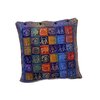 Zeefdruk kussen Zimbabwe   Blauw Rood Geel dieren