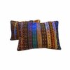 Zeefdruk kussen Zimbabwe Streep Blauw 