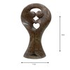 Beeld liefdespaar bruin 19 cm SLE1