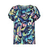 Mansted kleding Shirt Sai blauw turquoise 63