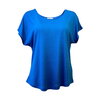 Kokon Zwo kleding shirt Cinda zijde viscose helder blauw