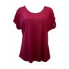 Kokon Zwo kleding shirt Cinda zijde viscose rumba red 489