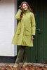 Regn winterjas Ilsa groen, waterdicht, winddicht, en ademend  