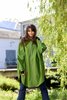 Regn regenjas poncho met rits Pernille Green Banana Palm waterdicht, winddicht, en ademend 