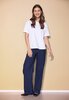 Laurie broek, model Donna Loose basis viscose navy 101135-49000