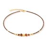 Coeur de Lion Collier 3044/ /1116 Wave Cube Flow gold-brown