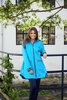 Regn jas Jodie turkoois, waterdicht, winddicht, en ademend  