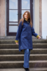 Regn jas Julia blauw, waterdicht, winddicht, en ademend  