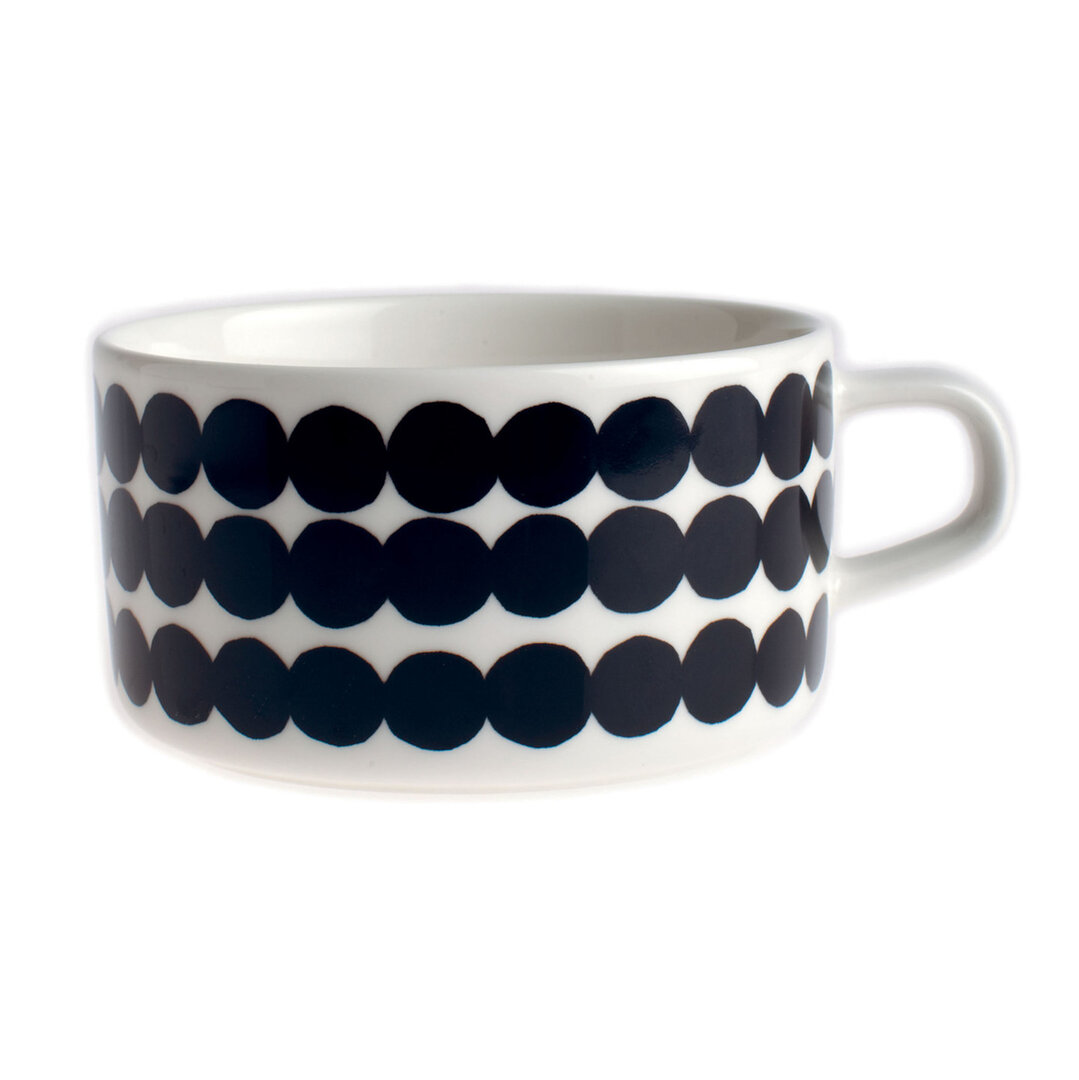 Marimekko servies Oiva theekop wit/zwart 2,5 dl 063294-190