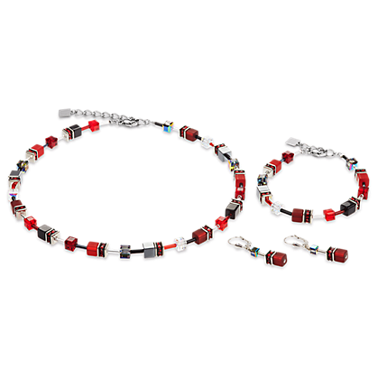 Coeur de Lion Armband 4014/ /0312 Red-Grey
