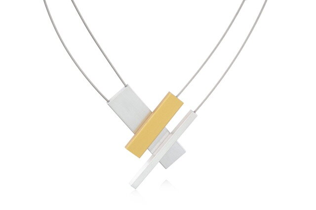 CLIC Ketting aluminium magneetsluiting C153 goud magneet sluiting