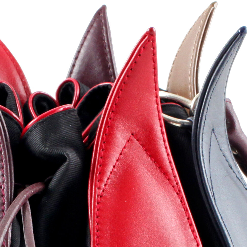 by-Lin bag Tulip classic plum/red/blue/cognac 070314