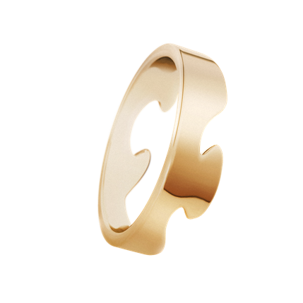Georg Jensen anneau Fusion or 18 carats