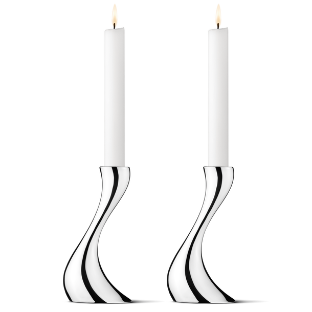 Georg Jensen Cobra kandelaar klein set van 2