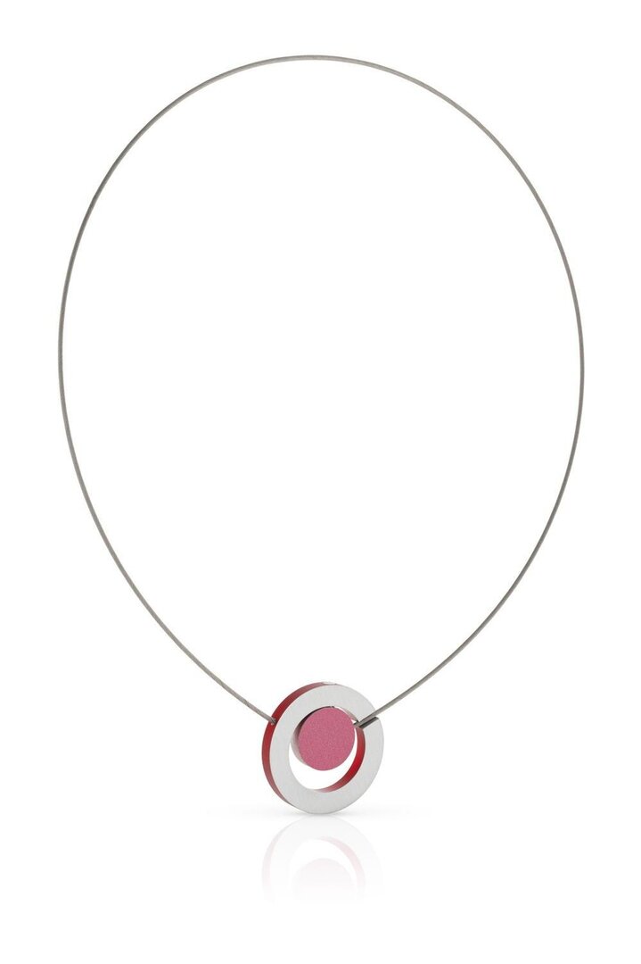 CLIC Ketting roze magnetisch sluiting C216R