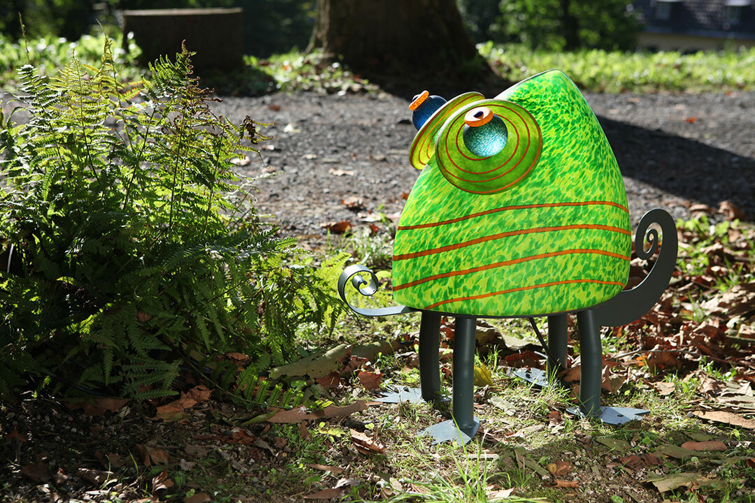 Glasstudio Borowski Chameo, Cham&auml;leon gr&uuml;n