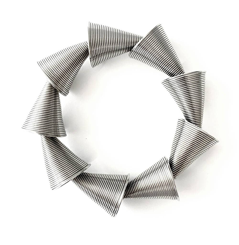 La Molla Armband C&ocirc;ne metalen veren itali&euml; en frankrijk 14012