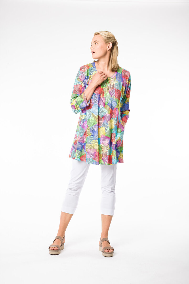 A&iuml;no kleding, Tuniek Bernadette Summertime print