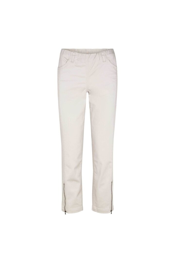 Laurie broek, model Piper Regular Cropped basis katoen sand 22465-25107