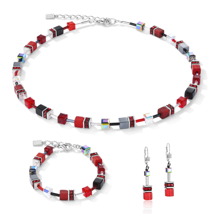 Coeur de Lion Ketting 4014/ /0312 Red-Haematite
