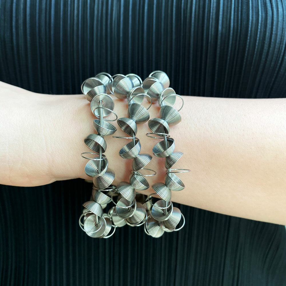La Molla Armband Lune metalen veren armband 14003