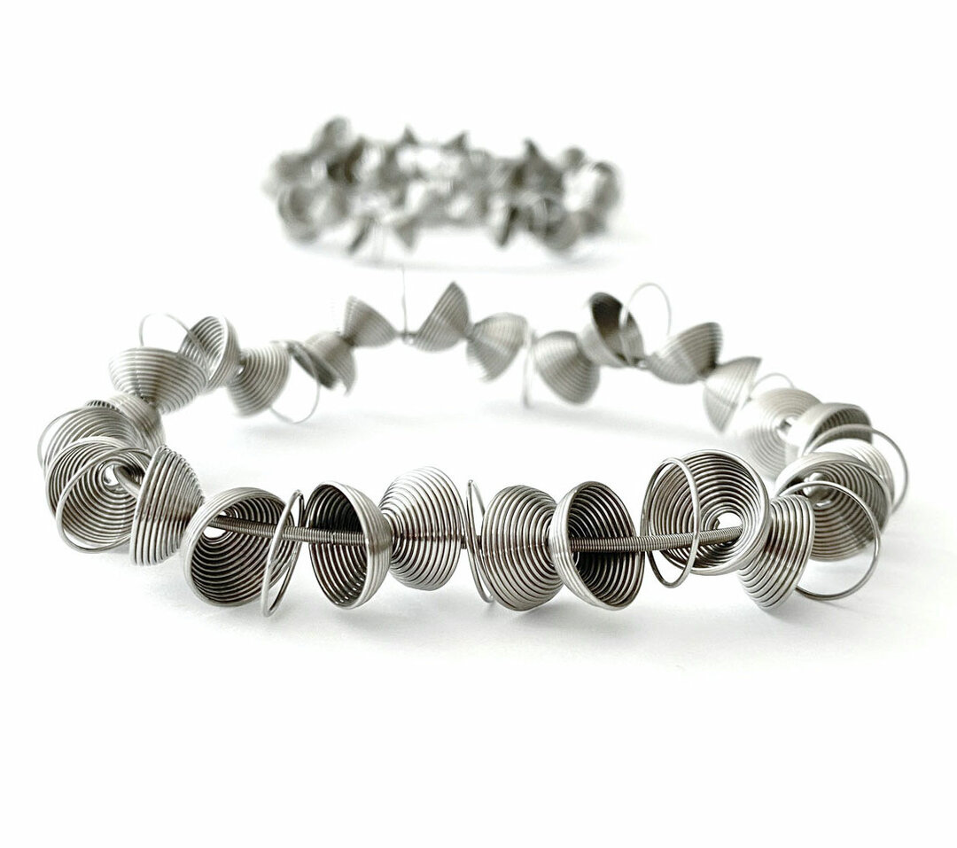 La Molla Armband Lune metalen veren armband 14003