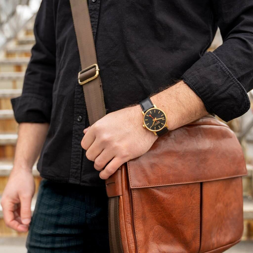 Horloge goud zwart deals