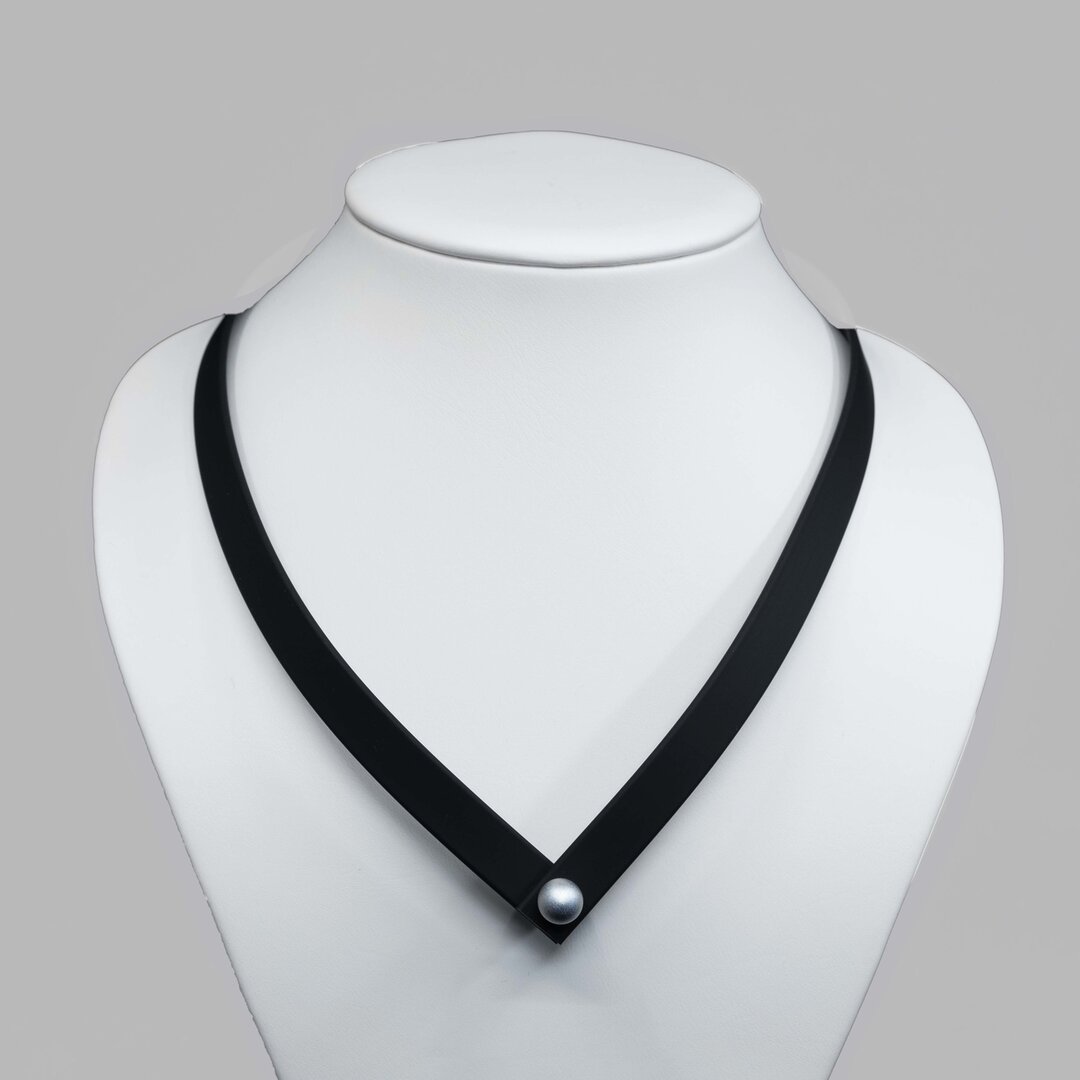 Step by Step ketting 600702 | zilver, rood, zwart