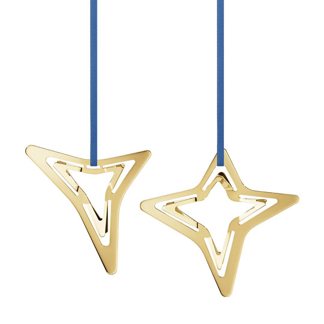 Georg Jensen 3 en 4 punten ster kerst 2021 ornament