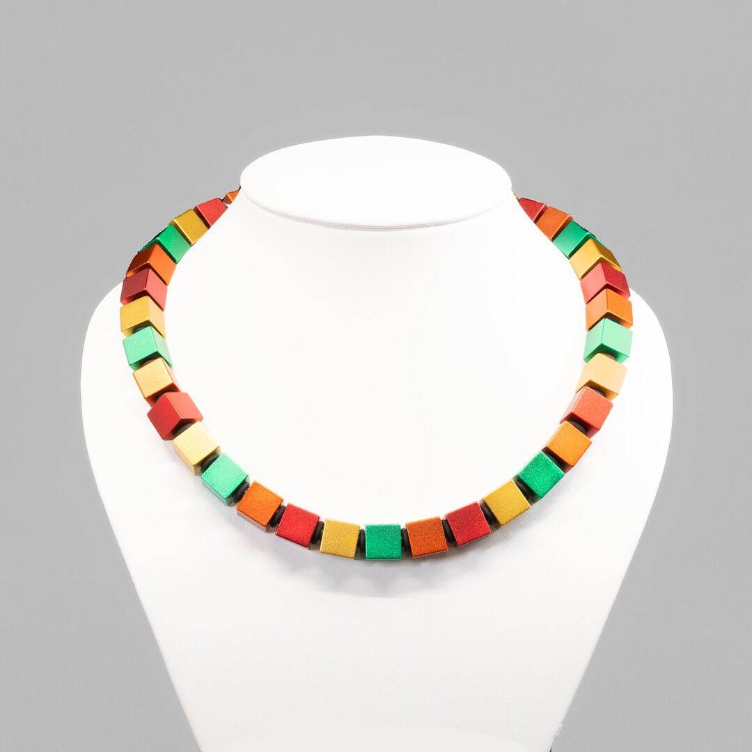 Apero collier 5.06 rood/oranje/groen/geel 45 cm