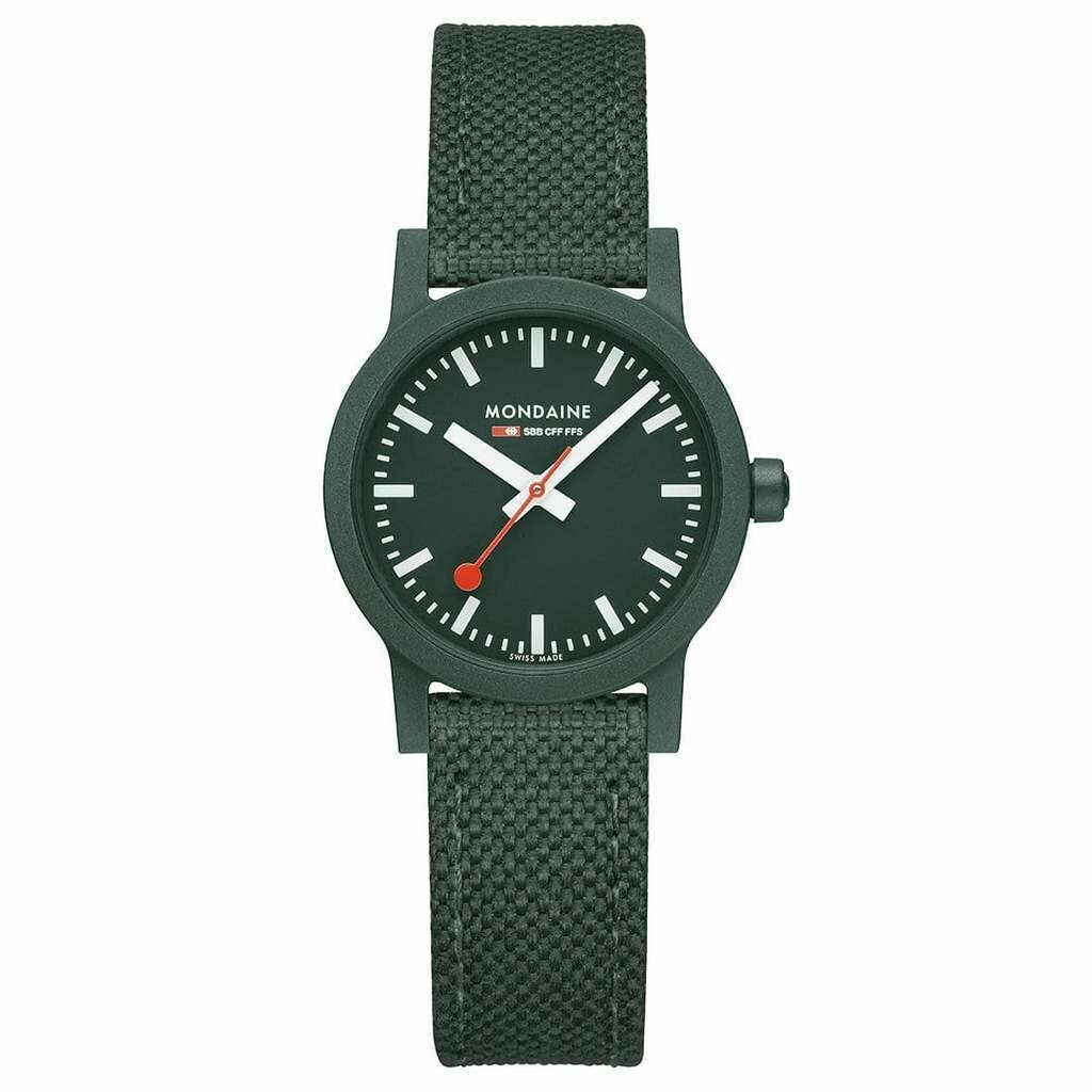 Mondaine Essence 32 mm groen horloge dames