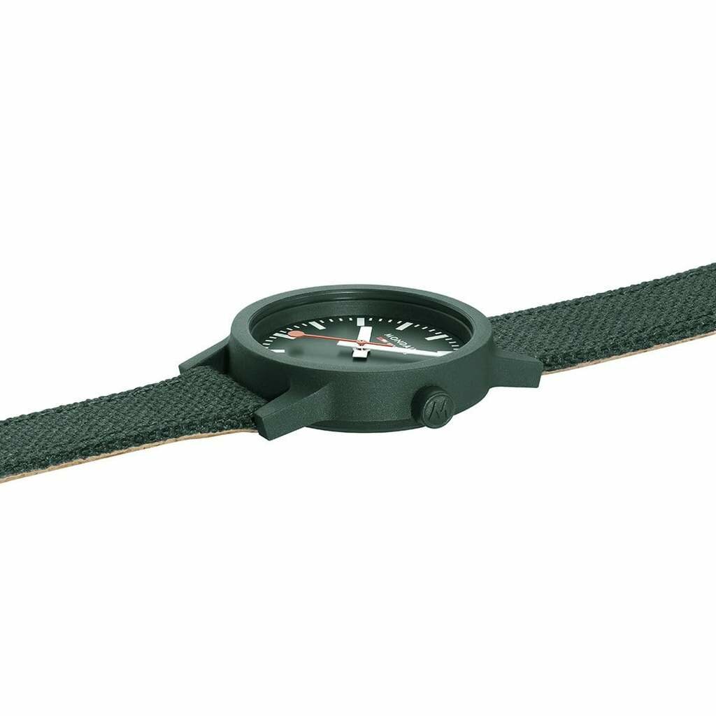 Mondaine Essence 32 mm groen horloge dames