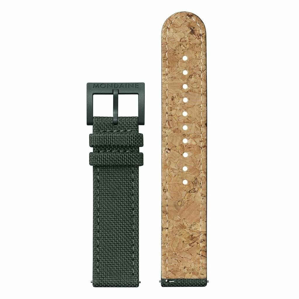 Mondaine Essence 41 mm groen horloge dames