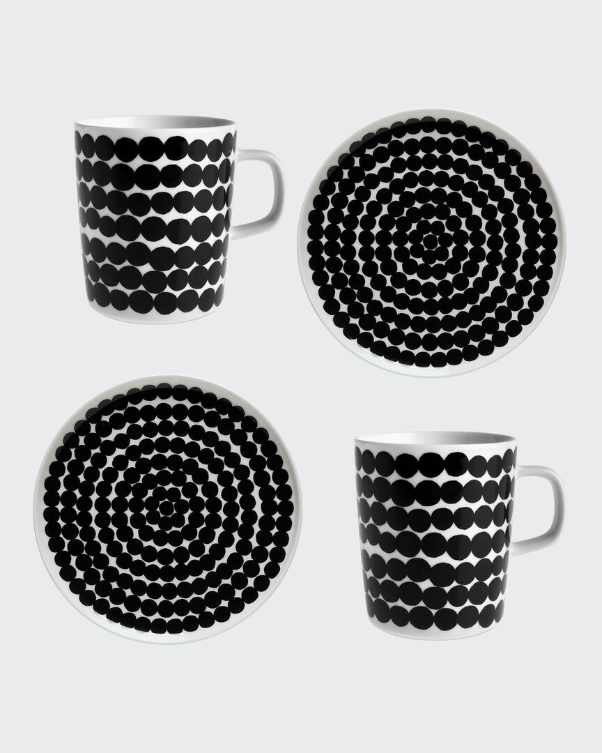 Marimekko servies Unikko servies set zwart
