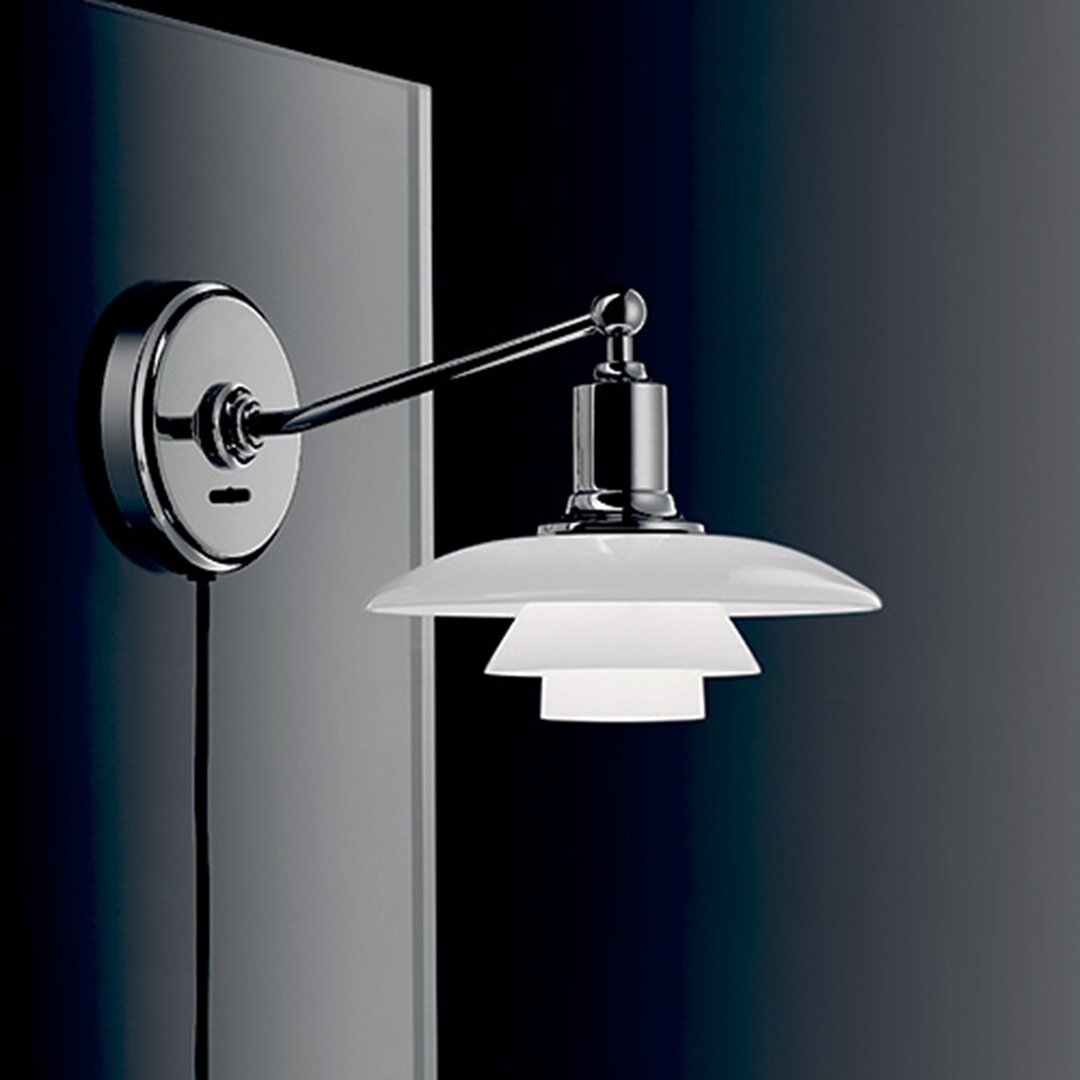 Louis Poulsen PH 2/1 wandlamp, leeslamp, bedlamp wit