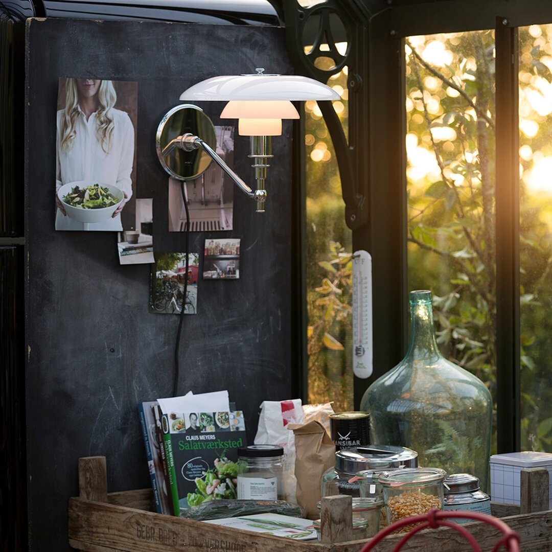 Louis Poulsen PH 3/2 wandlamp wit chroom