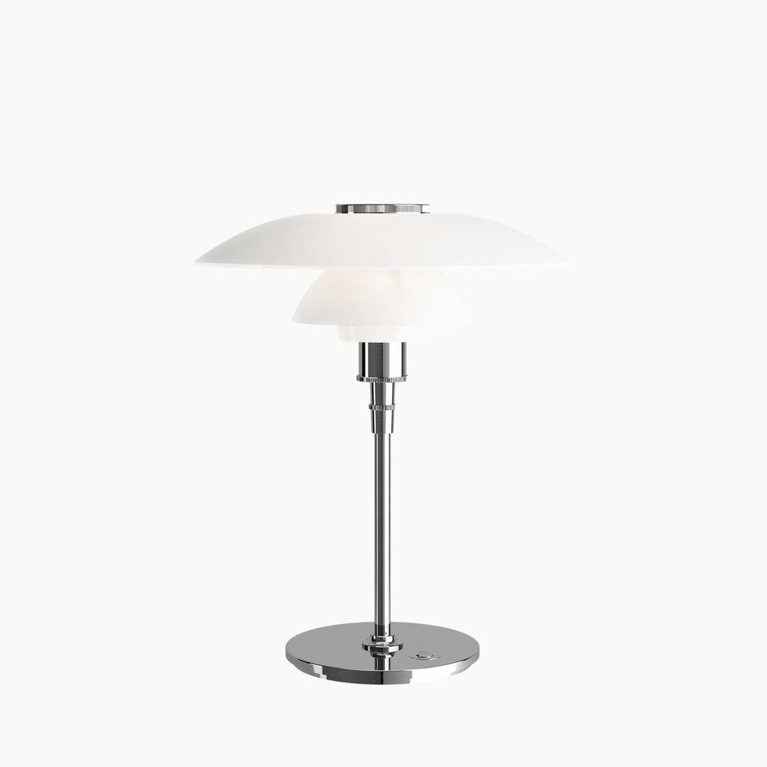 Louis Poulsen PH 4,5/3,5 tafellamp / bureaulamp chroom hoogglans