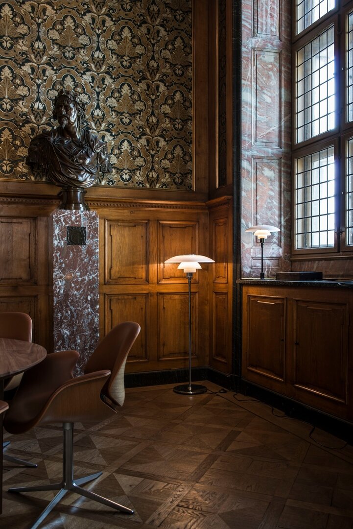 Louis Poulsen PH 4,5/3,5 vloerlamp/staande lamp/leeslamp chroom hoogglans