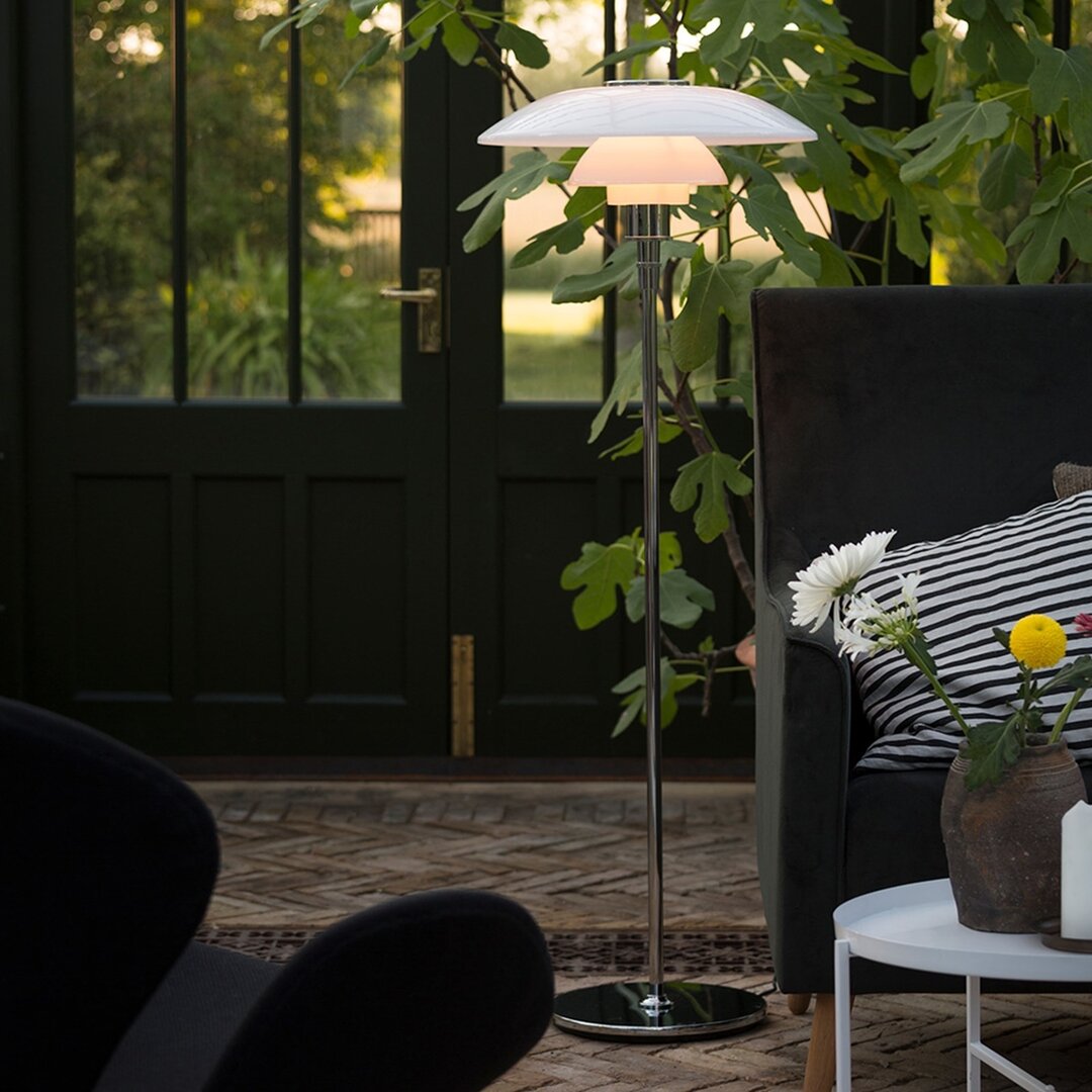 Louis Poulsen PH 4,5/3,5 vloerlamp/staande lamp/leeslamp chroom hoogglans