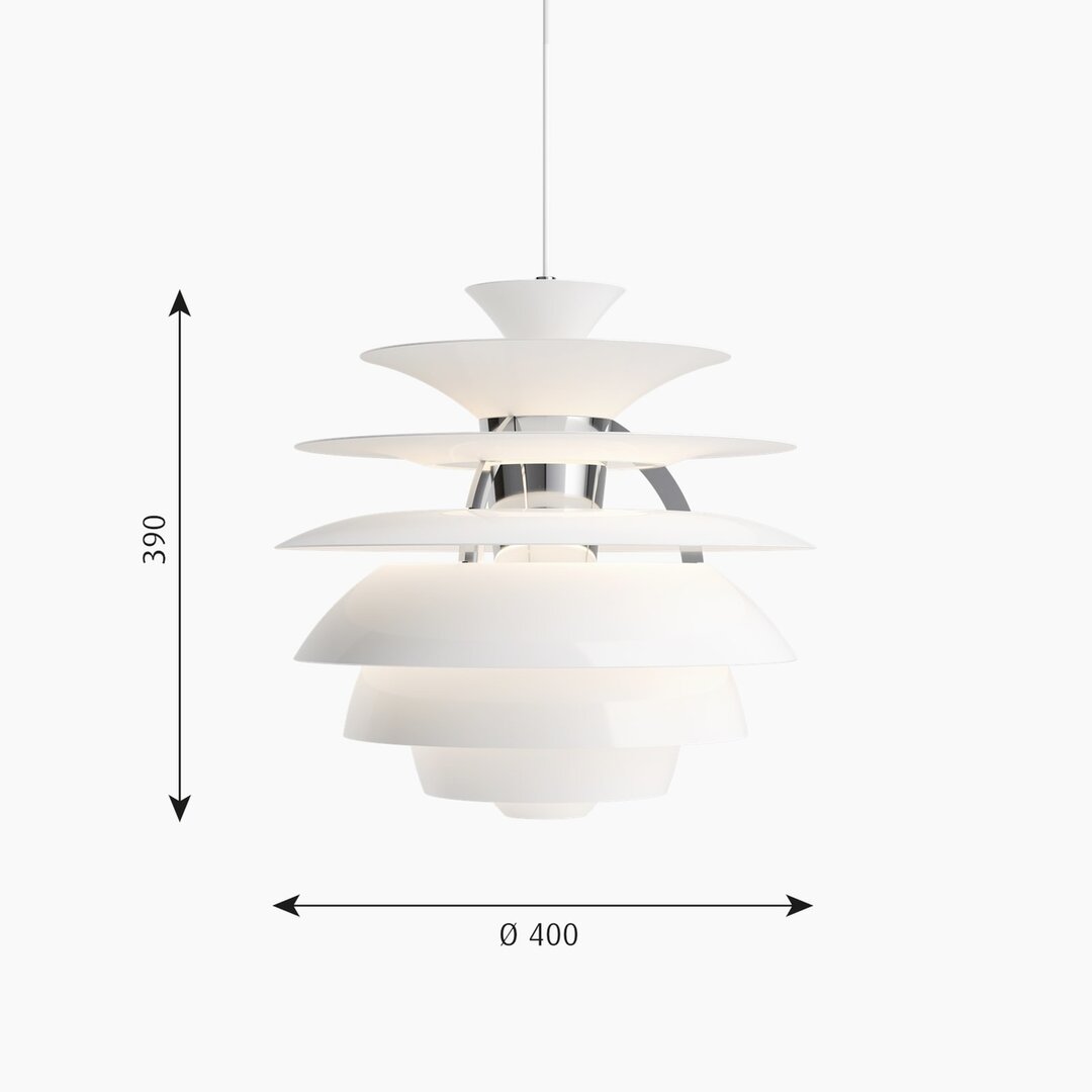 Louis Poulsen PH Snowball hanglamp afmetingen