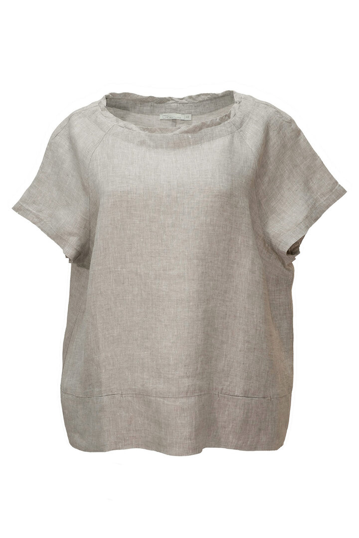 GR Nature kleding, blouse Kameja-1 lightgrey