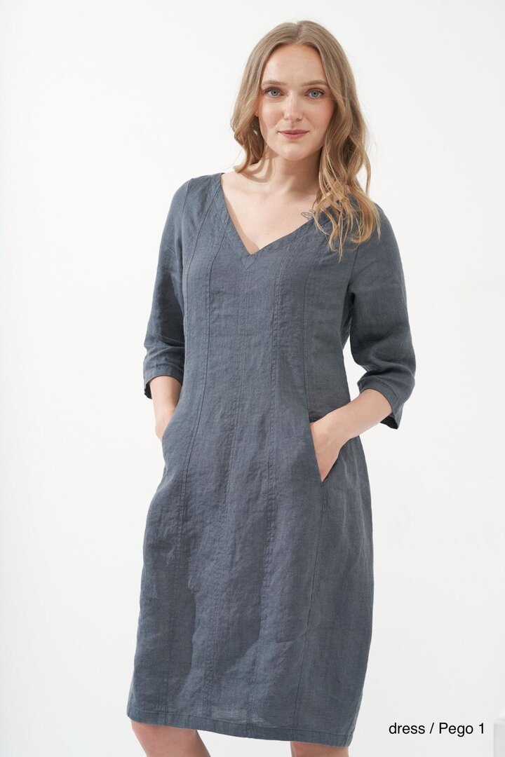 GR Nature kleding, jurk Pego-1 lightgreen