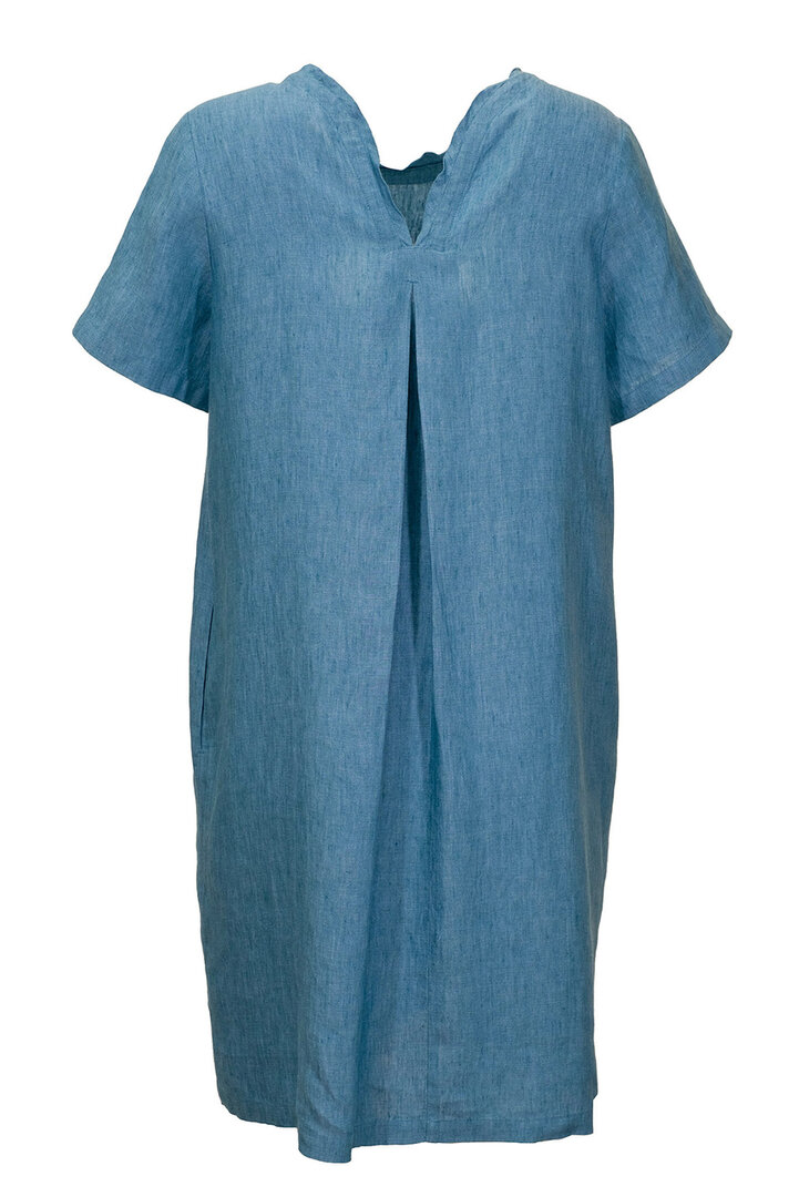 GR Nature kleding, jurk Dainava-1 lightblue