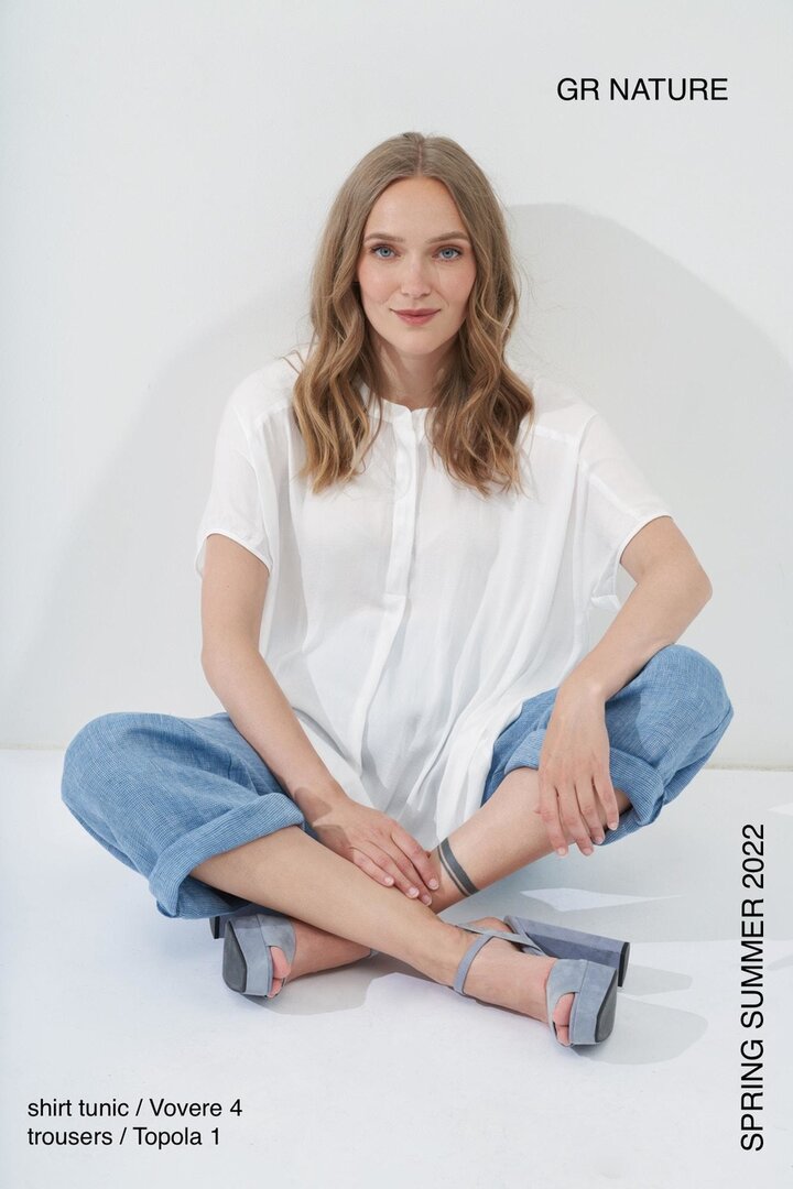 GR Nature Kleidung, Bluse Vovere-1 lightgrey