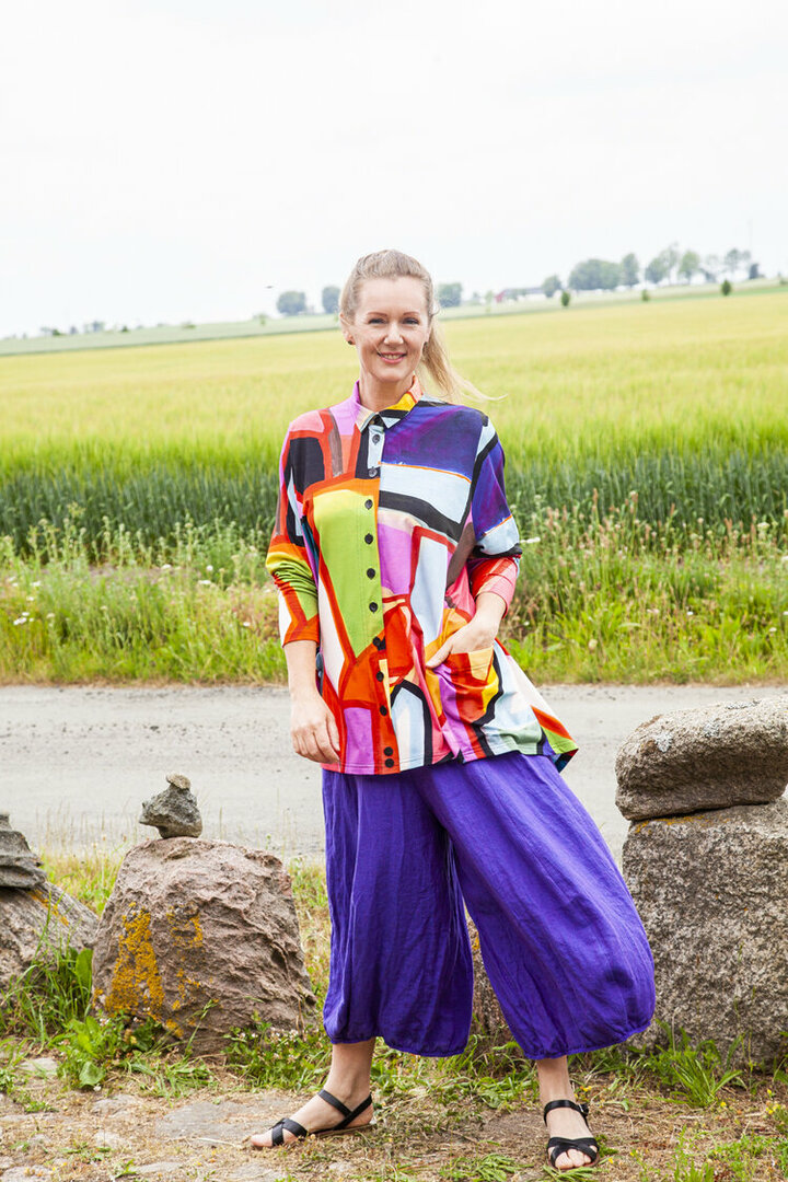 Ralston kleding, blouse linnen Wally orchid