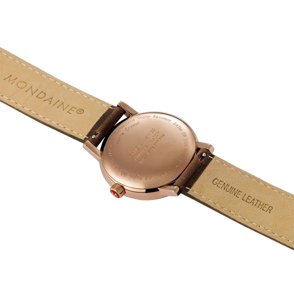 Mondaine Watch evo2 rose gold 40 mm.