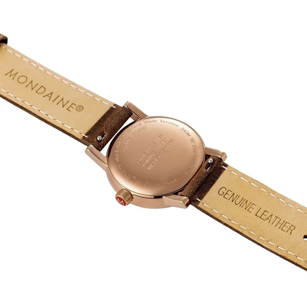 Mondaine Horloge evo2 ros&eacute; goud 30 mm