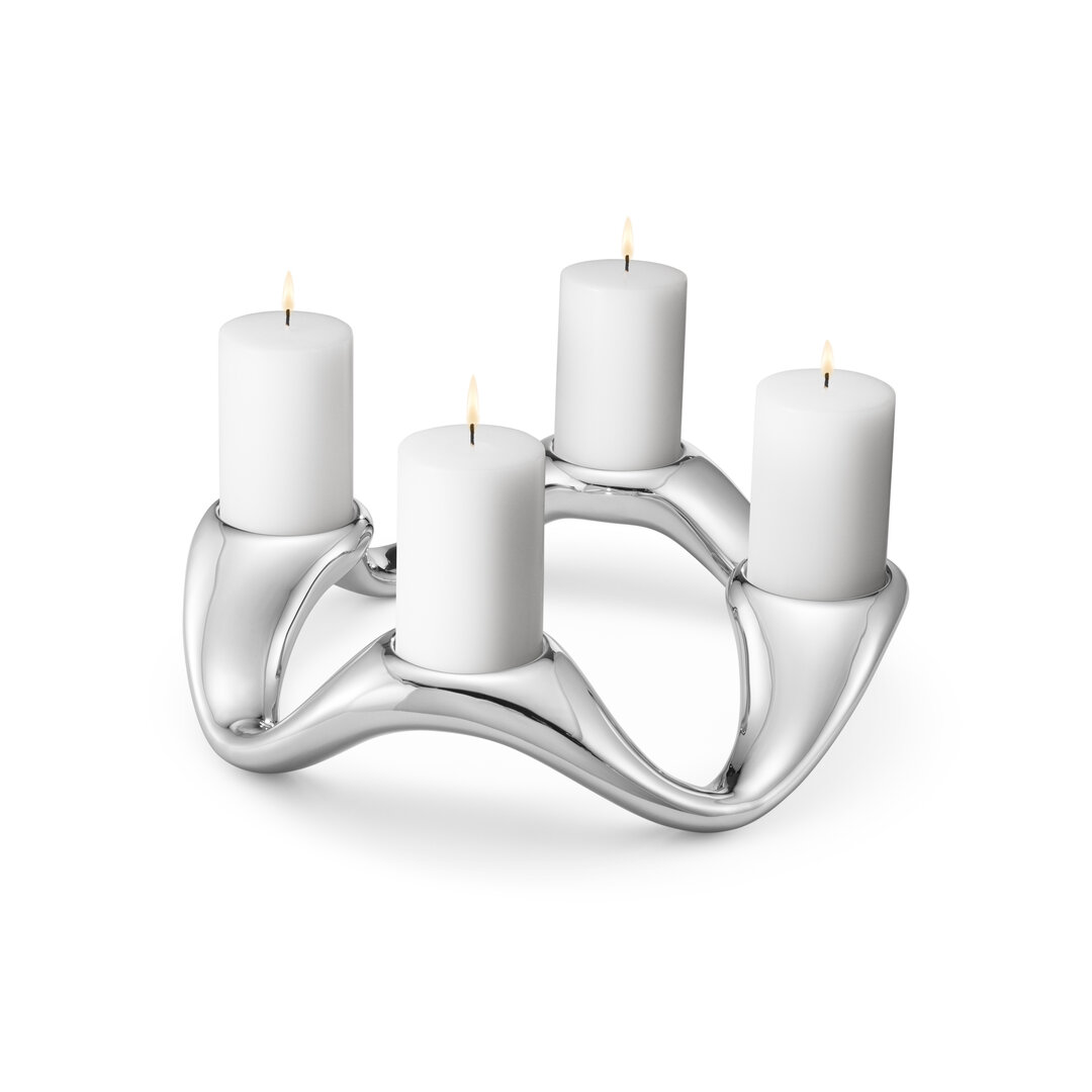 Georg Jensen Cobra Kerzenhalter rund