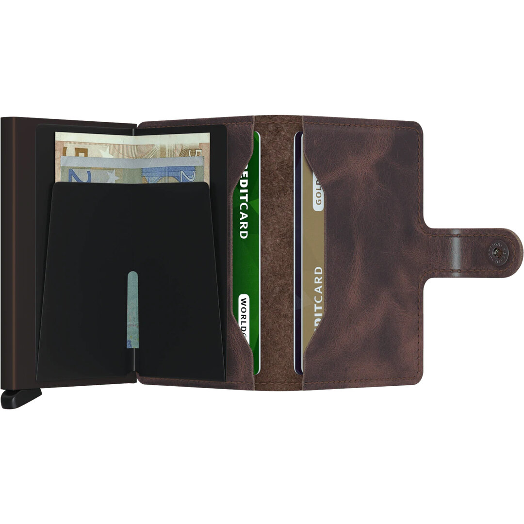 Secrid Miniwallet Vintage Chocolate pasjeshouder / portemonnee